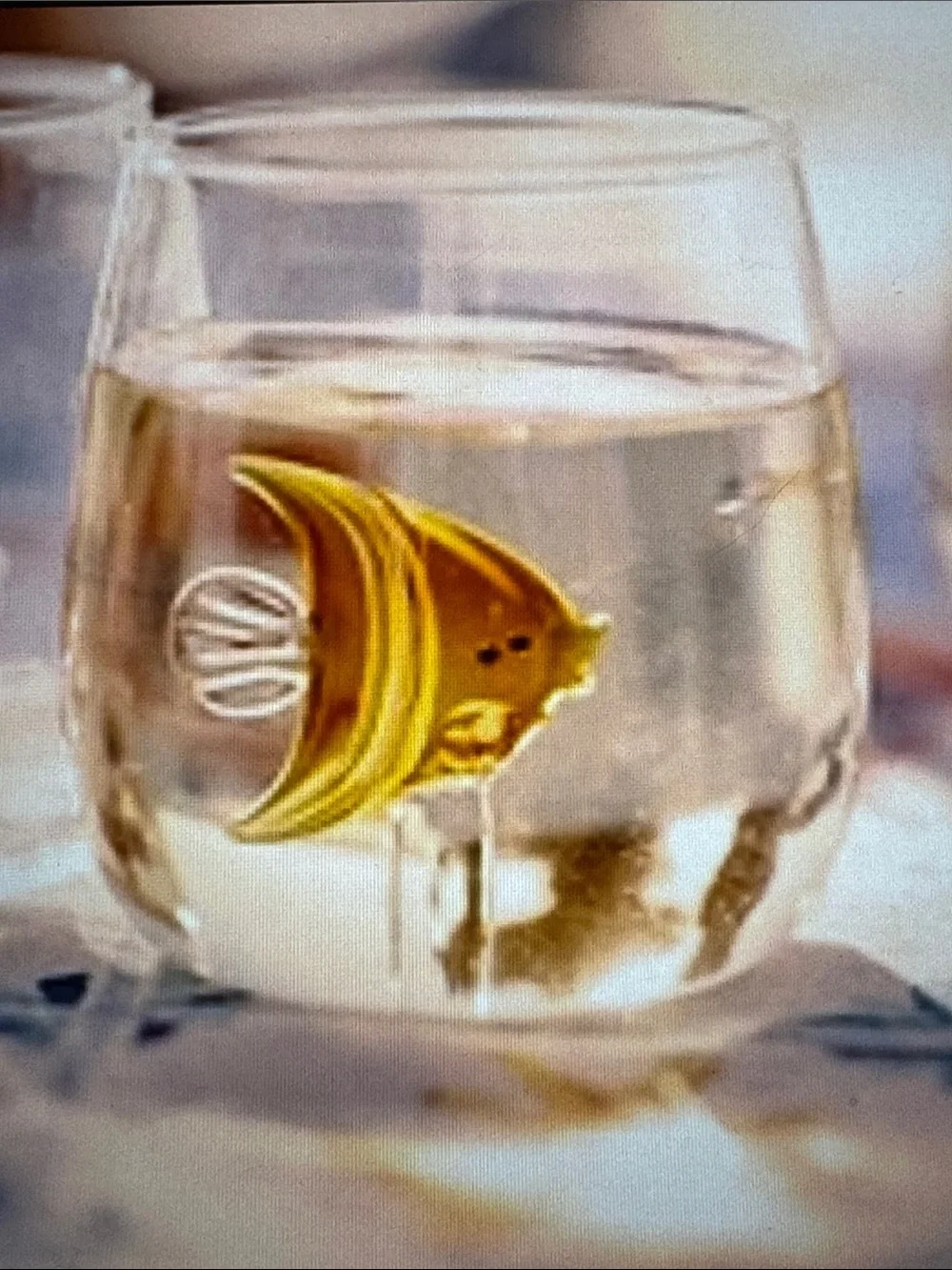 Anthropologie Angelfish Glass